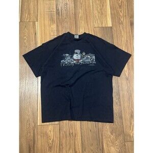 Y2K 2007 Frosty The Snowman Snow Man Movie Promo Cartoon Blue T-Shirt Sz XL
